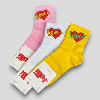 Шкарпетки Love Is жіночі р.36-40 JuBi (JB105), 3 пари
