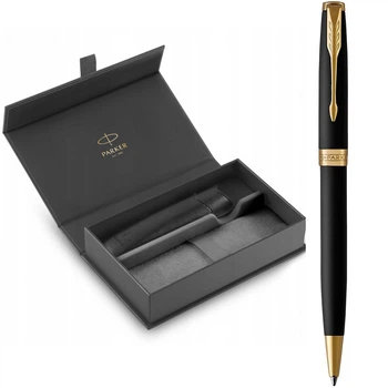 Набор ручек Parker SONNET Matte Black Lacquer GT BP Золотистый 84 832b242