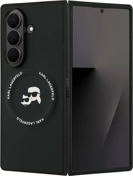 Панель Karl Lagerfeld Karl&Choupette Pins MagSafe для Samsung Galaxy Fold 7 Black (KLHMZFD7PSMLRKCK)