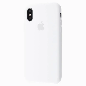 Чехол-накладка Silicone case для IPhone X/Xs White белый