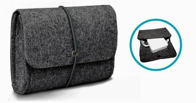Чехол-Конверт с войлока для зарядки MacBook Gray