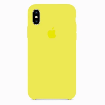 Чехол-накладка Silicone case для IPhone X/Xs Yellow желтый