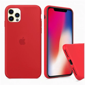 Чохол-накладка Silicone Full case для iPhone 11 Pro max Red червоний