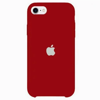 Чохол-накладка Silicone case SE 2020 Product red темно червоний