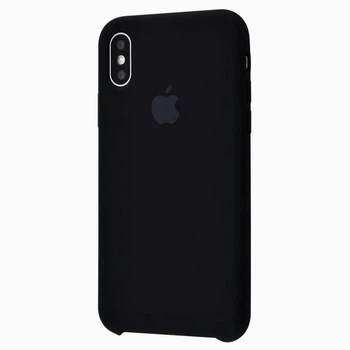 Чехол-накладка Silicone case для IPhone X/Xs Black чёрный