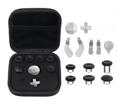 Набор аксессуаров 13в1 стики, триггеры, DPad из металла для контроллера Xbox One Elite Series 2 с кейсом Серый