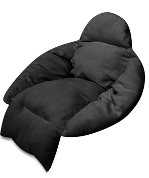 Poduszka na huśtawkę KIK wiszącą bocianie gniazdo XXL Czarna KX3949