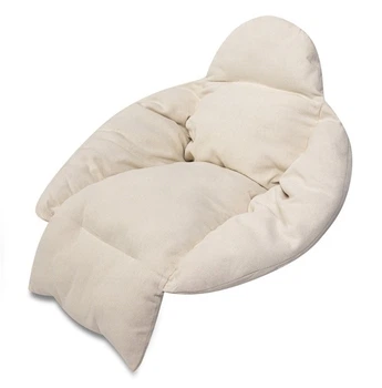 Poduszka na huśtawkę KIK wiszącą bocianie gniazdo XXL Beżowy KX3949_1