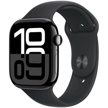 Смарт-годинник Apple Watch Series 10 GPS, 42mm, Jet Black, Black Sport Band, M/L (Grade B) - Б/В