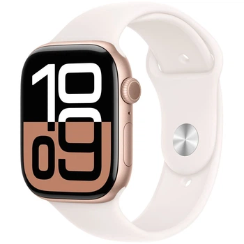 Смарт-годинник Apple Watch Series 10 GPS, 42mm, Rose Gold, Light Blush Sport Band, M/L (Grade C) - Б/В