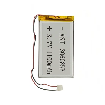 Акумулятор 306085P універсальний з контролером, 3,8 х 50 х 87 мм (1100 mAh) для смартфона, планшета