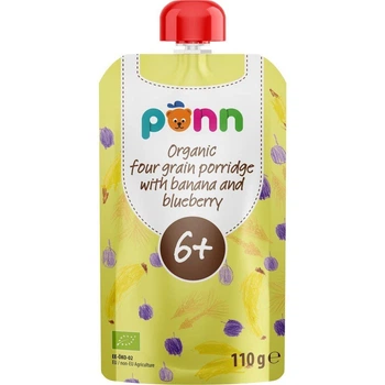 Пюре фруктове зі злаками Salvest Ponn BIO Банан з ягодами для дітей від 6 місяців 110 г