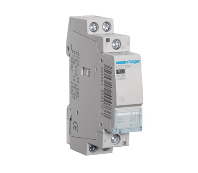 Контактор 25A ESC227 (1НО+1НЗ, 230В) 1м Hager