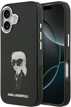 Etui Karl Lagerfeld IML Aquarelle Karl & Logo MagSafe do Apple iPhone 17 Black (3666339531652)