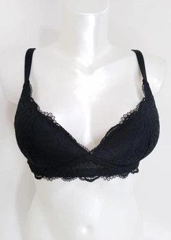 Бюстгальтер с уплотненной чашкой Lormar FRIZZANTEVELA 75B Чёрный