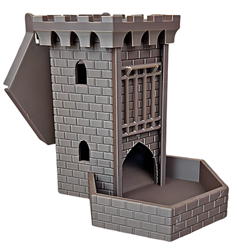 Башта для кубиків "DnD" Dice Tower Бежевий 14 см