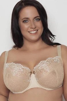Бюстгальтер з вишивкою Samanta sandy 80Е золотистий