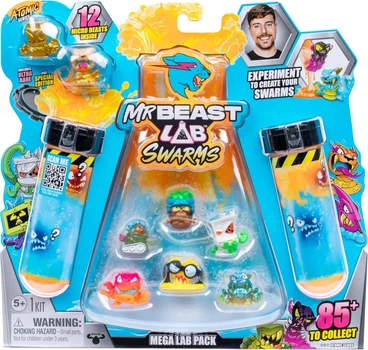 Игровые фигурки Мистер Бист MrBeast Lab Swarms Series 2 Atomic Series 12 Pack – Python Panther