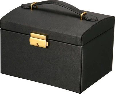 Шкатулка для біжутерії Lelani чорна 17.5 x 12 x 13.5 cм (5902734875167)