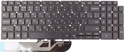 Клавіатура для ноутбука PowerPlant Dell Inspiron 5584, 5590, чорна, підсвічування (KB315697)