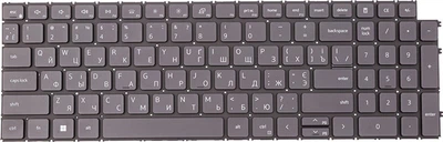 Клавіатура для ноутбука PowerPlant Dell Vostro 15 3510 3515, чорна, підсвічування (KB311439)