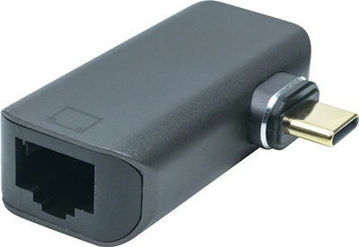 Адаптер PowerPlant USB Type-C - RJ-45, 100/1000Mb Black (CA914296)