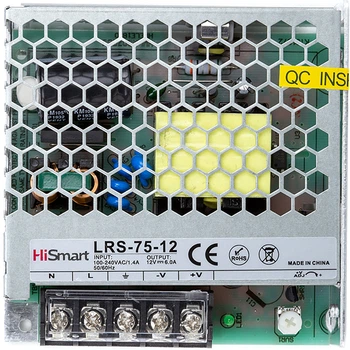 Zasilacz HiSmart 12V 6A 75W (LRS-75-12)