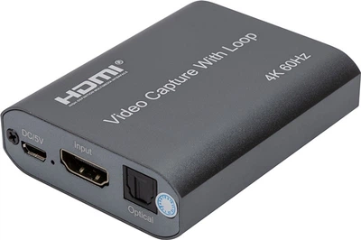 Zewnętrzna karta przechwytywania wideo PowerPlant HDMI USB2.0 4k/60Hz (HDVC7) (CA914173)