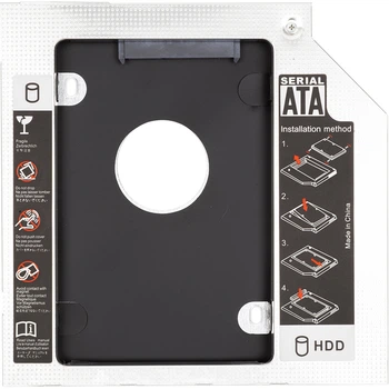 Кишеня-адаптер PowerPlant для приєднання 2.5" HDD/SSD SATA 3.0 9.5 мм (HB390007)