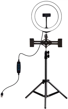 Lampa pierścieniowa LED Puluz PKT3053B 10" + statyw 1.1 m
