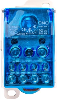Розподільчий блок CNC FTUKK400 400A, на DIN-рейку (NV821808)
