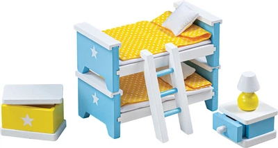 Pokój dziecięcy dla lalek Tidlo drewniany 6-częściowy 2999940 (5012824002233)