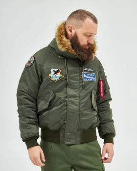 Аляска N-2B хакі з нашивками 299 БрТА 2XL