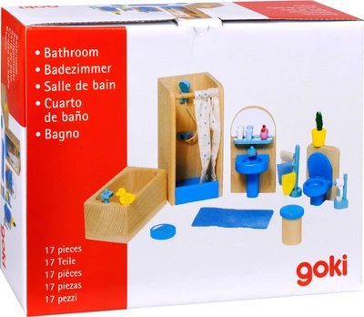 Łazienka dla lalek Goki Seria B drewniana 5299363 (4013594519038)