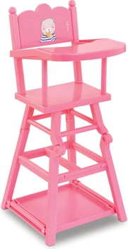 Krzesełko do karmienia lalek Corolle Mon Grand Poupon Różowe 5610485 (4062013141299)