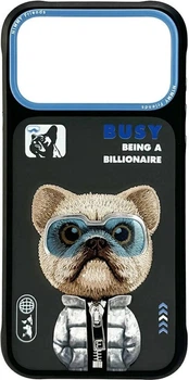 Etui plecki Nimmy Cool&Cute 2.0 Dog do Apple iPhone 17 Pro Black (6971080313769)