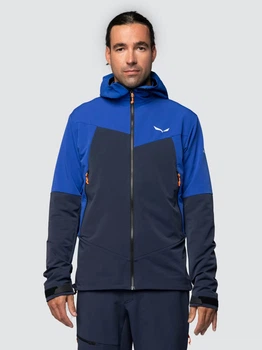 Куртка демісезонна чоловіча з капюшоном Salewa SELLA DST M JACKET 28468 M Синя (013.012.0643)