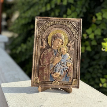 Панно Библейский сюжет "Дева Мария", религиозное панно