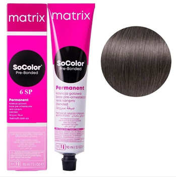 Крем-краска Matrix SoColor Pre-Bonded Cream №6SP Серебристо-жемчужный темный блондин 90 мл