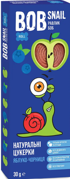 Натуральные конфеты Bob Snail Яблочно-Черница, 30 г