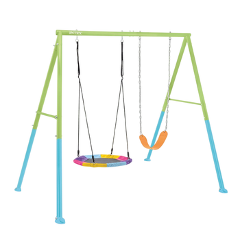 Гойдалка Intex 2в1 ігровий майданчик Лелече гніздо (6941057426563)