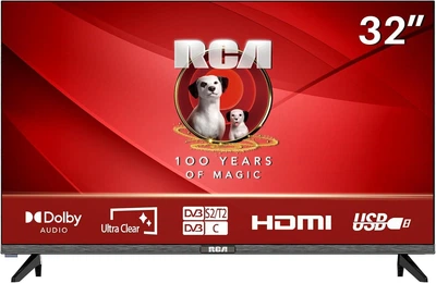 Телевізор RCA E32-RH1Q1L HD 32' HD безрамковий з потрійним тюнером