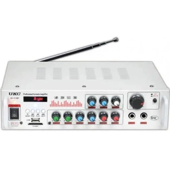 Підсилювач звуку 2x50 Вт 220 В 20 Гц – 20 кГц UKC AV-313BT Bluetooth, AUX, USB, картка SD з підтримкою FM-радіо