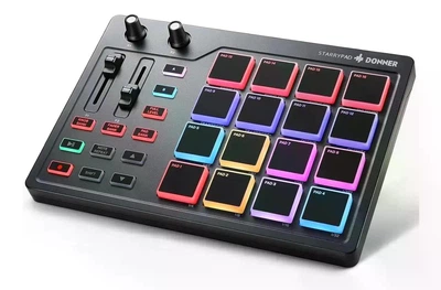 MIDI-контроллер барабанных пэдов Donner StarryPad с RGB-подсветкой - Уцінка