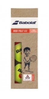 Мячи для тенниса Babolat RED FELT paper pack 3 ball