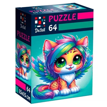 Пазлы Vladi Toys De.tail Сказочный леопардик 64 детали DT1234-23