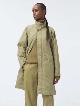 Куртка демисезонная удлиненная длинная женская UNIQLO 607466360 S Зеленая (1159826559)