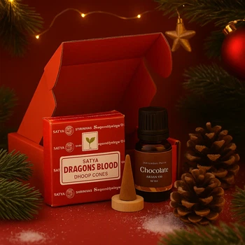 Подарунковий набір міні Аромаконуси 1 уп. + аромаолія 1 шт. ZEN Gifts 7898543367411
