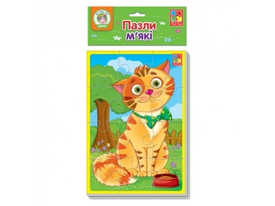 Мягкие пазлы Котик и песик, Vladi Toys (12 эл.), VT1103-43