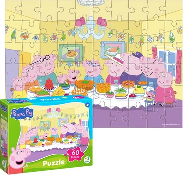 Пазл DoDo Peppa Pig Родина разом 60 елементів (200681)